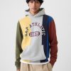 Colorblock Athletic Logo Hoodie