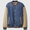 Denim Varsity Jacket