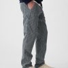 Double-Knee Railroad Striped Carpenter Jeans
