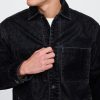 Flocked Denim Chore Jacket