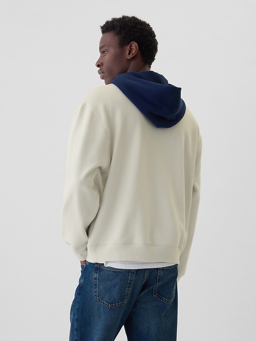 Heavyweight Colorblock Varsity Logo Hoodie Heavyweight Colorblock Varsity Logo Hoodie