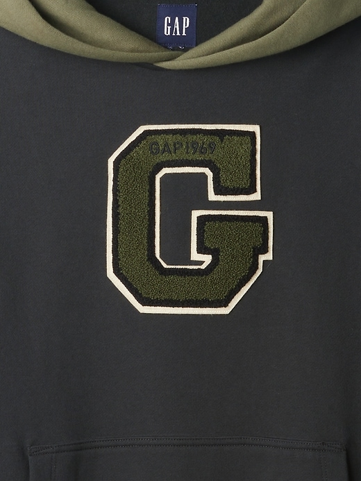 Heavyweight Colorblock Varsity Logo Hoodie Heavyweight Colorblock Varsity Logo Hoodie