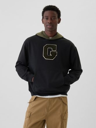 Heavyweight Colorblock Varsity Logo Hoodie