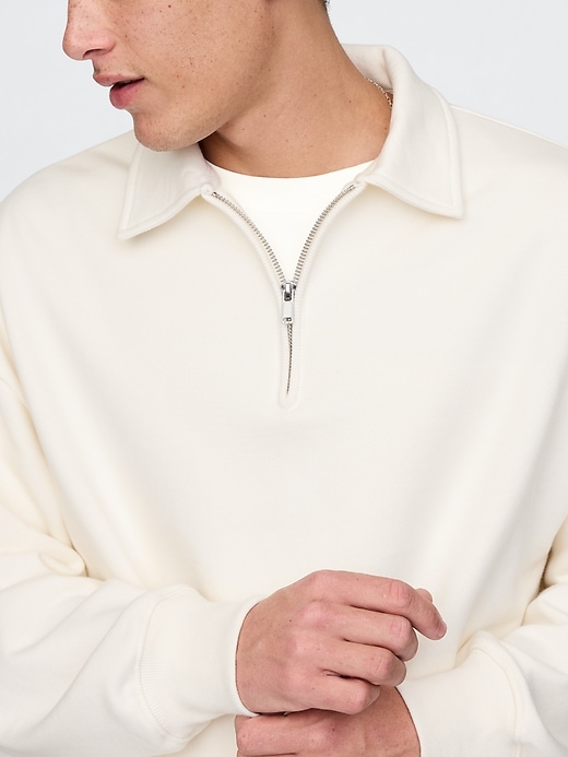 Heavyweight Quarter-Zip Polo Sweatshirt Heavyweight Quarter-Zip Polo Sweatshirt