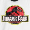 Jurassic Park Classic Logo Graphic Ringer T-Shirt