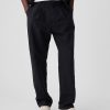 Linen-Cotton Pleated Trousers