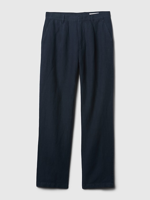Linen-Cotton Pleated Trousers Linen-Cotton Pleated Trousers