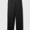Linen-Cotton Pleated Trousers