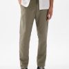 Linen-Cotton Trousers in Slim Fit