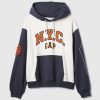 NYC Logo Colorblock Hoodie
