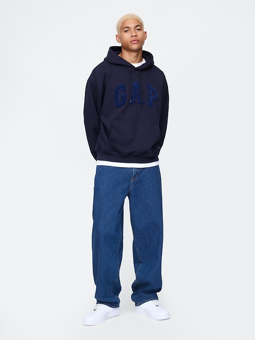 Oversized Chenille Logo Hoodie Oversized Chenille Logo Hoodie