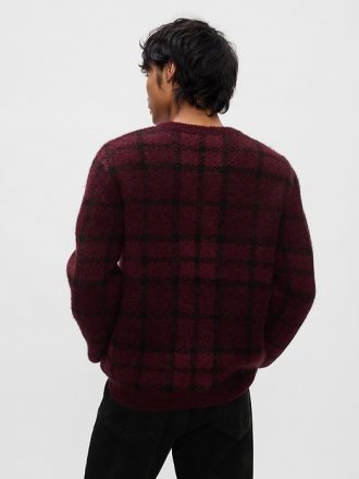 Plaid V-Neck Sweater