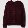 Plaid V-Neck Sweater Plaid V-Neck Sweater