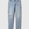 Railroad Striped Straight Carpenter Jeans