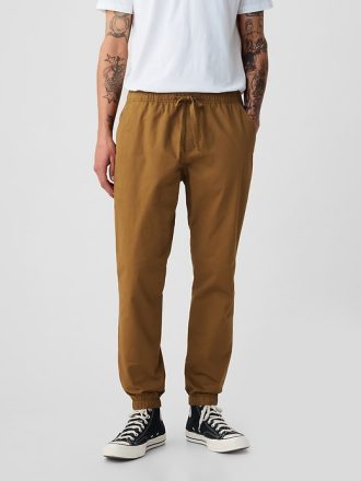 Slim Canvas Joggers