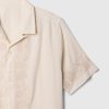 Textured Linen-Cotton Resort Shirt
