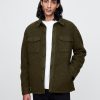 Textured Utility Shirt Jacket