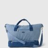 Two-Tone Denim Weekender Bag