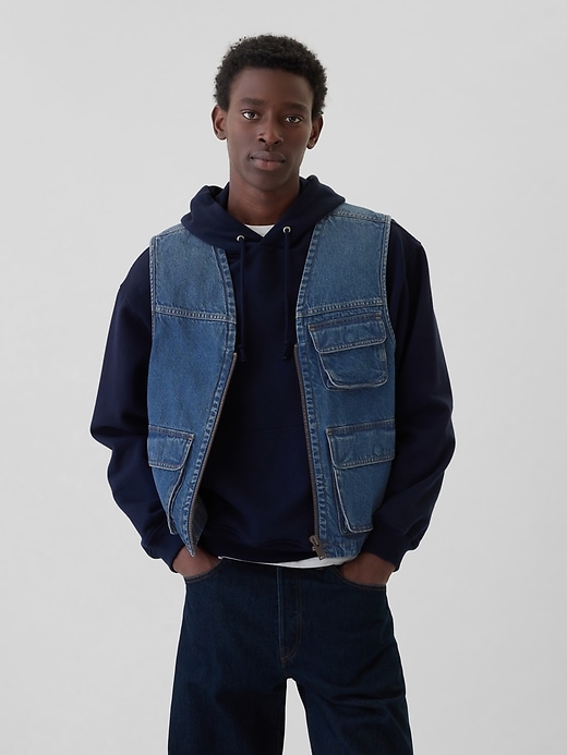 Utility Denim Vest Utility Denim Vest