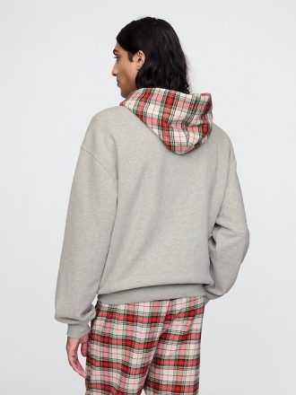 Vintage Soft Striped Logo Hoodie