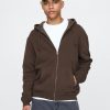 Vintage Soft Waffle-Lined Zip Hoodie