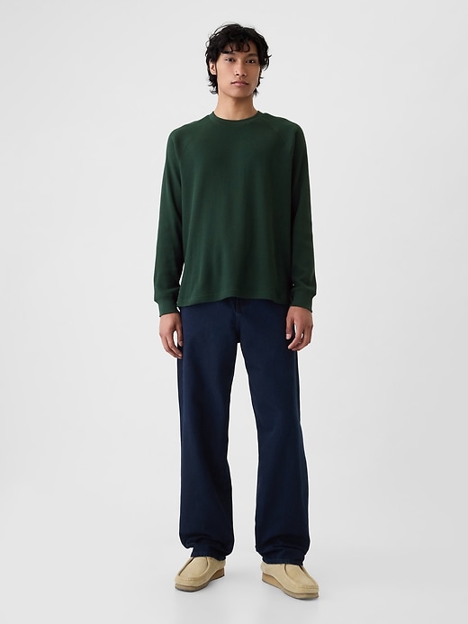 Waffle-Knit Raglan T-Shirt Waffle-Knit Raglan T-Shirt