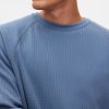 Waffle-Knit Raglan T-Shirt