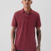 Washed Pique Polo Shirt