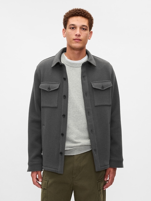 Wool-Blend Utility Shirt Jacket Wool-Blend Utility Shirt Jacket
