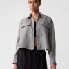 100% Linen Cropped Shirt