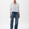 100% Linen Cropped Shirt