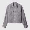 100% Linen Cropped Shirt