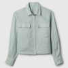 100% Linen Cropped Shirt