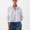 100% Linen Cropped Shirt