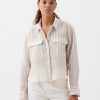100% Linen Cropped Shirt