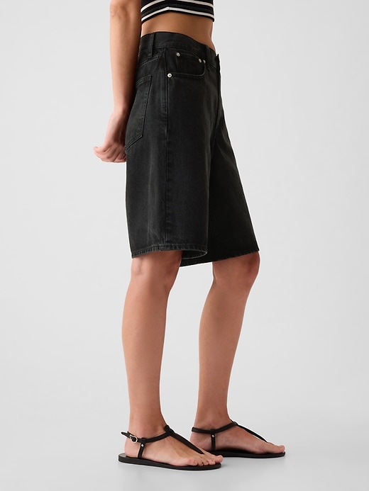 11.5″ Mid Rise Longline Denim Shorts 11.5″ Mid Rise Longline Denim Shorts