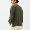 24/7 Split-Hem Linen-Blend Oversized Cardigan