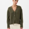 24/7 Split-Hem Linen-Blend Oversized Cardigan