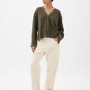 24/7 Split-Hem Linen-Blend Oversized Cardigan