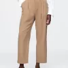 365 High Rise Brushed Twill Pleated Taper Trousers 365 High Rise Brushed Twill Pleated Taper Trousers