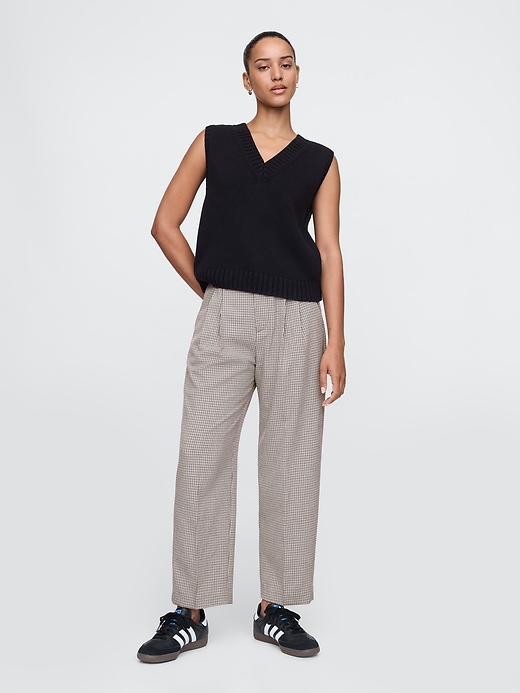 365 High Rise Brushed Twill Pleated Taper Trousers 365 High Rise Brushed Twill Pleated Taper Trousers
