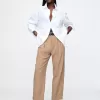 365 High Rise Brushed Twill Pleated Taper Trousers 365 High Rise Brushed Twill Pleated Taper Trousers
