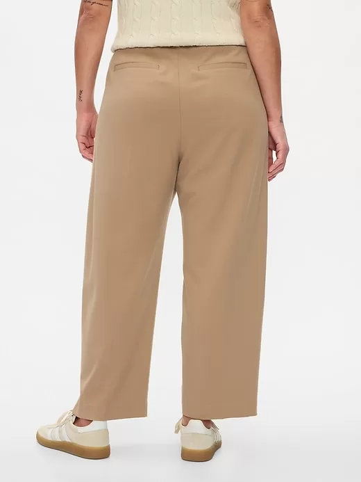 365 High Rise Brushed Twill Pleated Taper Trousers 365 High Rise Brushed Twill Pleated Taper Trousers