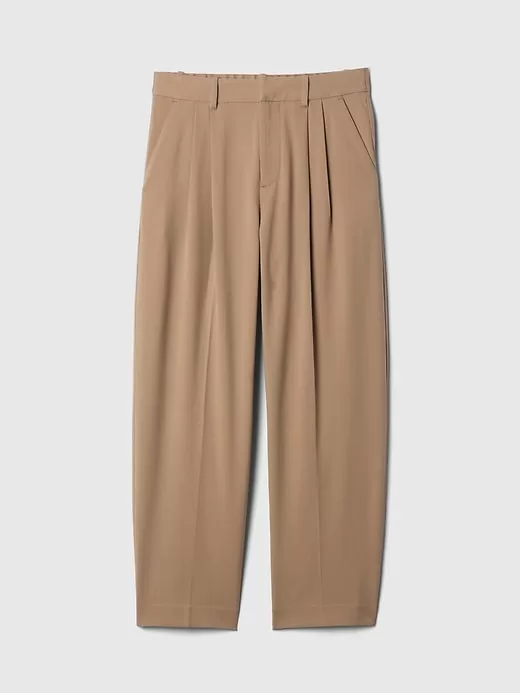 365 High Rise Brushed Twill Pleated Taper Trousers 365 High Rise Brushed Twill Pleated Taper Trousers