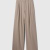 365 High Rise Brushed Twill Pleated Trousers
