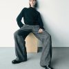 365 High Rise Brushed Twill Pleated Trousers