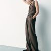 365 High Rise Brushed Twill Pleated Trousers