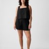 365 High Rise Linen-Blend Shorts