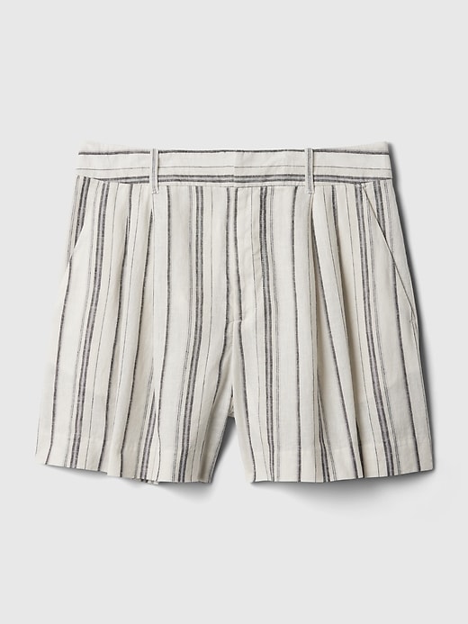 365 High Rise Linen-Blend Shorts 365 High Rise Linen-Blend Shorts