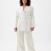 365 High Rise Linen-Cotton Trousers